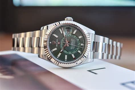 rolex skydweller green